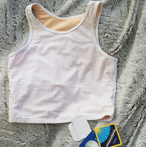 SOLD White crop top midi bra - Picture 4 of 8